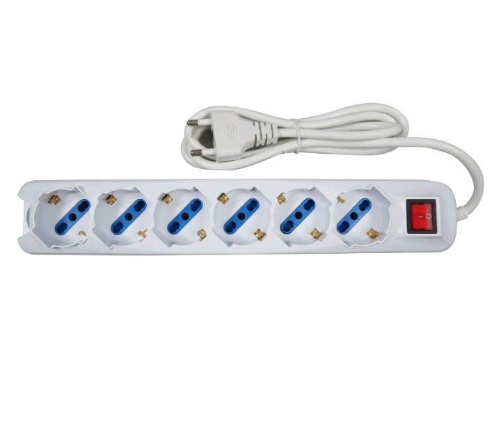 Prodlužovací kabel se 6 zásuvkami 1,5m