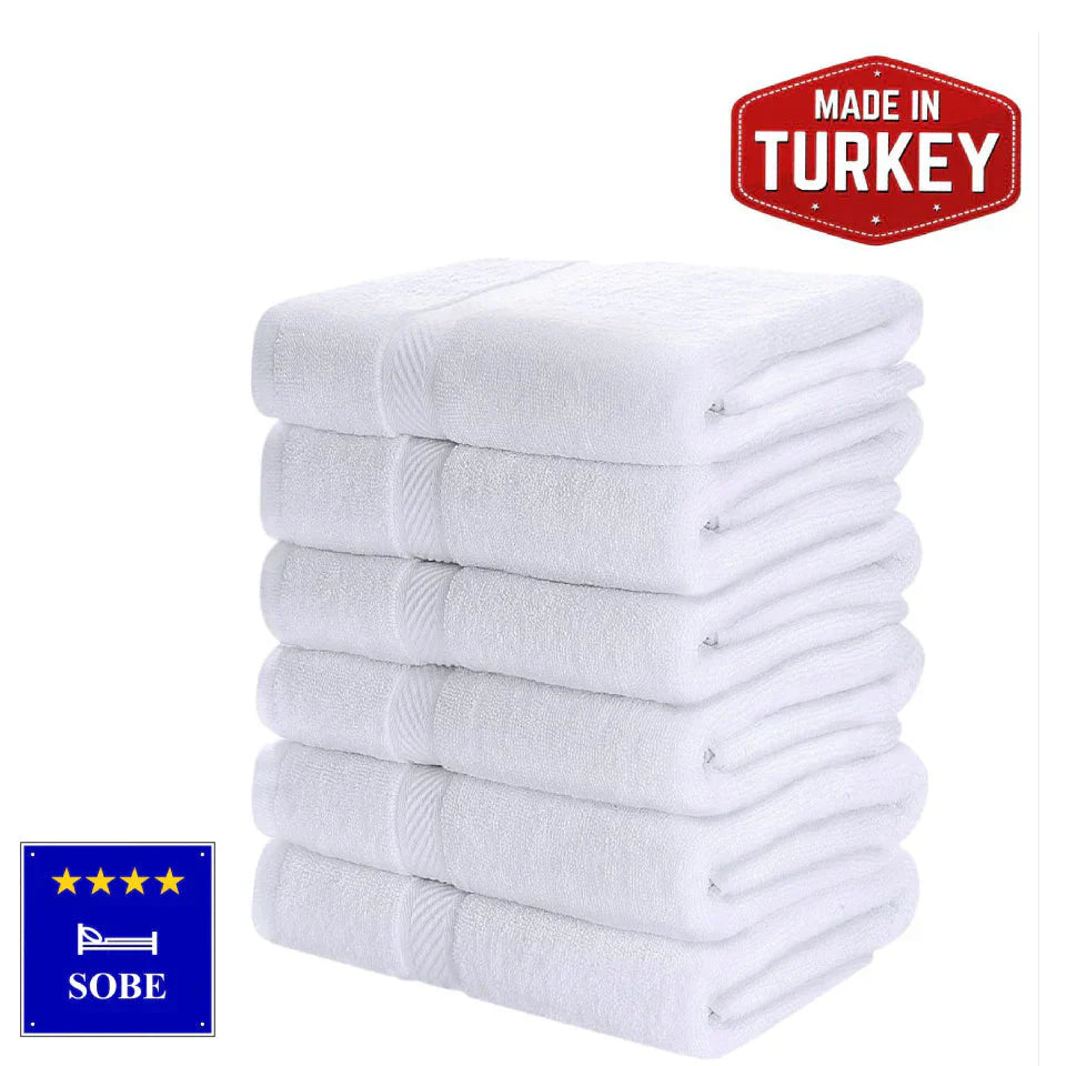 Bílé turecké bavlněné ručníky