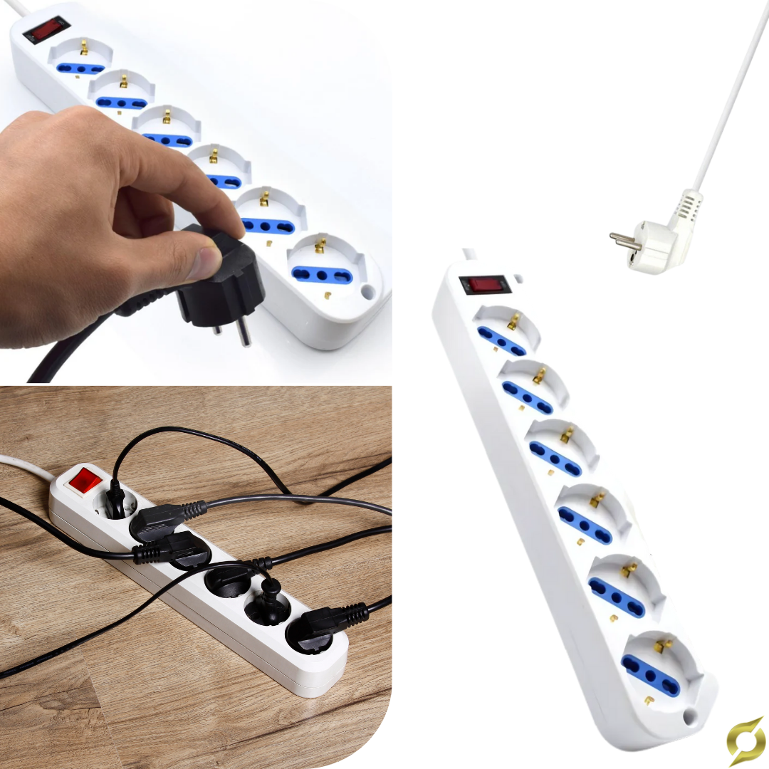 Prodlužovací kabel se 6 zásuvkami 1,5m