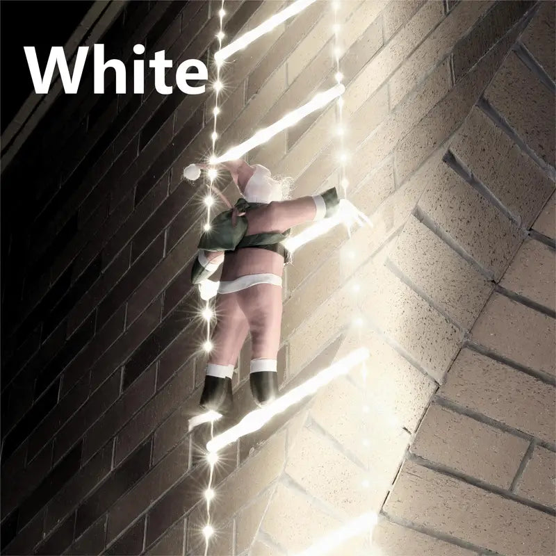 Santa Claus na LED žebříku